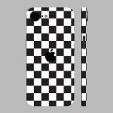 iPhone 16e - Sakk tábla mintás hátlap fólia