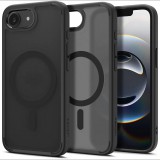 iPhone 16e Spigen Crystal Hybrid Szilikon Telefonvédő Ütésállóság, Magsafe, Fekete (ACS09175)