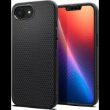iPhone 16e Spigen Liquid Air Szilikon Telefonvédő Ütésállóság, Rombusz, Fekete (ACS09161)