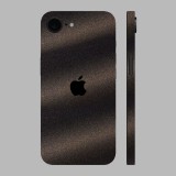 iPhone 16e - Szemcsés matt fekete hátlap fólia