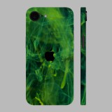 iPhone 16e - Zöld festék mintás hátlap fólia