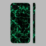 iPhone 16e - Zöld füstcsíkos hátlap fólia