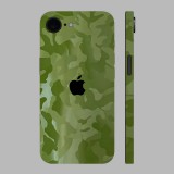 iPhone 16e - Zöld katonai mintás hátlap fólia