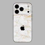 iPhone 17 Pro - Arany márvány mintás hátlap fólia