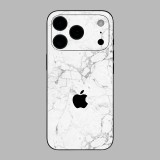 iPhone 17 Pro - Fehér márvány mintás hátlap fólia