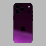 iPhone 17 Pro - Fényes sötét lila hátlap fólia