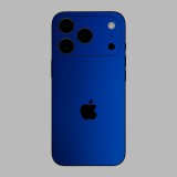 iPhone 17 Pro - Matt króm sötétkék hátlap fólia