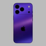 iPhone 17 Pro - Matt króm szatén lila hátlap fólia