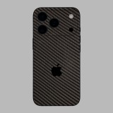 iPhone 17 Pro Max - 3D fekete karbon hátlap fólia