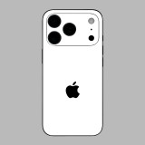 iPhone 17 Pro Max - Fényes fehér hátlap fólia