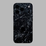 iPhone 17 Pro Max - Koszos fekete márvány mintás hátlap fólia