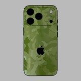 iPhone 17 Pro - Zöld katonai mintás hátlap fólia