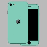 iPhone SE 2020 - Fényes tiffany blue hátlap fólia