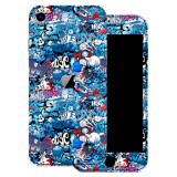 iPhone SE 2020 - Kék graffiti mintás hátlap fólia