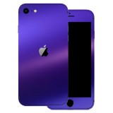iPhone SE 2020 - Matt króm szatén lila hátlap fólia