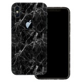 iPhone X - Fekete márvány mintás fólia