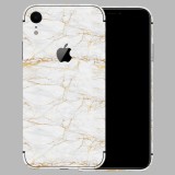 iPhone XR - Arany márvány mintás fólia