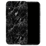 iPhone XR - Fekete márvány mintás fólia