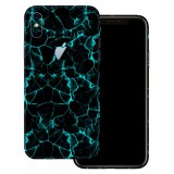 iPhone XS - Kék füstcsíkos fólia