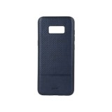 iPhone XS Max hátlaptok, telefon tok, műbőr, sötétkék, Beeyo Premium