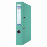 Iratrendező, 50 mm, A4, PP, élvédő sínnel, DONAU Premium, türkiz (D3955T)