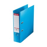 Iratrendezõ A4, 8cm, PP élvédõ sínnel, Esselte Standard Plus Vivida kék