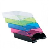 Irattálca mûanyag 550 extra széles 345x270x67mm, Bluering®, áttetszõ piros