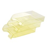 Irattálca mûanyag 550 extra széles 345x270x67mm, Bluering®, áttetszõ sárga