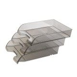 Irattálca mûanyag 550 extra széles 345x270x67mm, Bluering®, füst