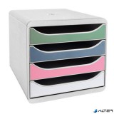 Irattároló, műanyag, 4 fiókos, EXACOMPTA "Big-Box Plus AutentiK"