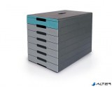 Irattároló, műanyag, 7 fiókos, DURABLE 'Idealbox pro 7', kék
