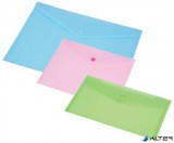 Irattartó tasak, 250x140 mm, PP, patentos, 160 mikron, PANTA PLAST, pasztell rózsaszín