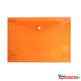 Irattartó tasak A4, PP patentos Bluering(R) transzparens narancs