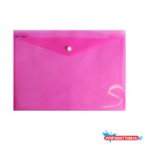 Irattartó tasak A4, PP patentos Bluering(R) transzparens piros