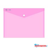 Irattartó tasak A4, PP patentos Bluering® transzparens pink