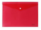 Irattartó tasak, A4, PP, patentos, VICTORIA OFFICE, piros (IDITA4P)