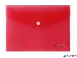 Irattartó tasak, A5, PP, patentos, VICTORIA OFFICE, piros