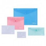 Irattartó tasak, A7, PP, patentos, VICTORIA OFFICE, áttetsző