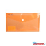 Irattartó tasak DL 'csekk' patentos PP Bluering(R) transzparens narancs