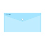 Irattartó tasak DL 'csekk' patentos PP Bluering® transzparens kék