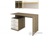 Irim Delta íróasztal, 120x60x75 cm, sonoma/fehér