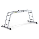 IRIS BEST DRABEST HOME 4x3 lépcsős univerzális alumínium létra, összecsukható, 150 kg teherbírás, DR-AL-DU-HOME-4X3