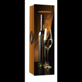 Iris Bor mintás szalagfüles matt papír ajándéktasak (12 x 36cm) - Mintás (370464)