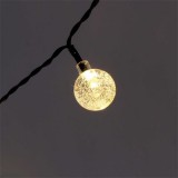 Iris Buborékgömb alakú 23mm/8 programos/7m/IPX3 szabványos/meleg fehér/50db LED-es/napelemes fénydekoráció