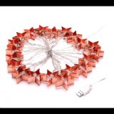 IRIS Csillag alakú fém/4m/meleg fehér/20db LED-es/3xAA elemes fénydekoráció (240-02) (240-02)