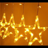IRIS Csillag alakú fix fényű/2,5m/távirányítós/meleg fehér/12db LED-es USB-s fénydekoráció (312-02) (312-02)