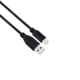 Iris CX-143 1 m, 3.1 Gen1 / 3.2 Gen1, USB A apa - USB C apa Fekete fonott kábel