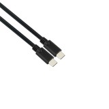 Iris CX-149 1 m, 3.1 Gen1, USB C apa - USB C apa Fekete fonott kábel
