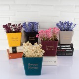 Iris E5661 Sweet Home Cserepes művirág Asztali Dekoráció 10x16cm - Többféle (E5661)