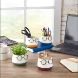 Iris E5721 Szemüveges fej alakú 9x7,5cm Műanyag Cserép - Többféle (E5721)